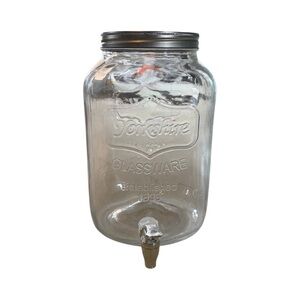 2 gallon glass drink dispenser